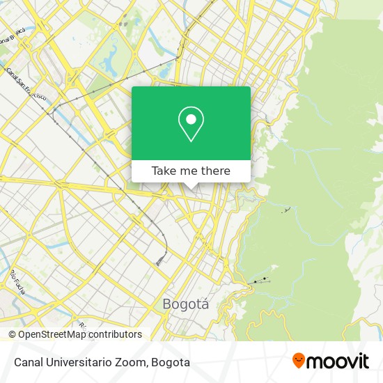 Canal Universitario Zoom map