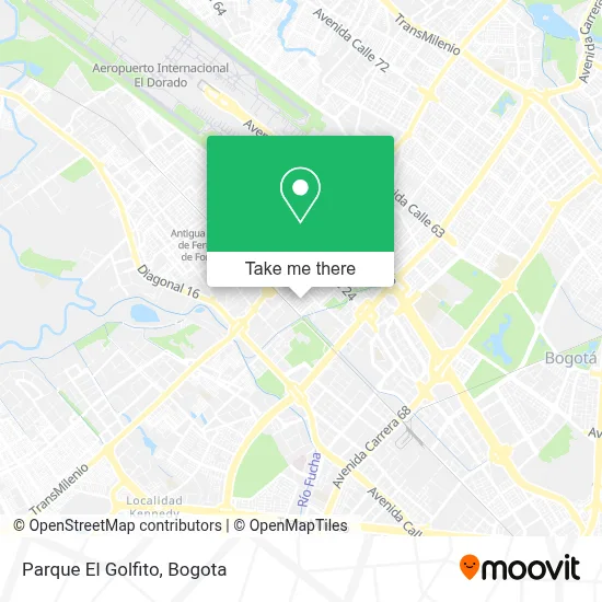 Parque El Golfito map