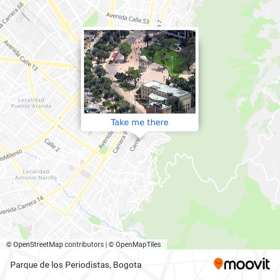 Parque de los Periodistas map