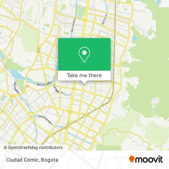 Ciudad Comic map