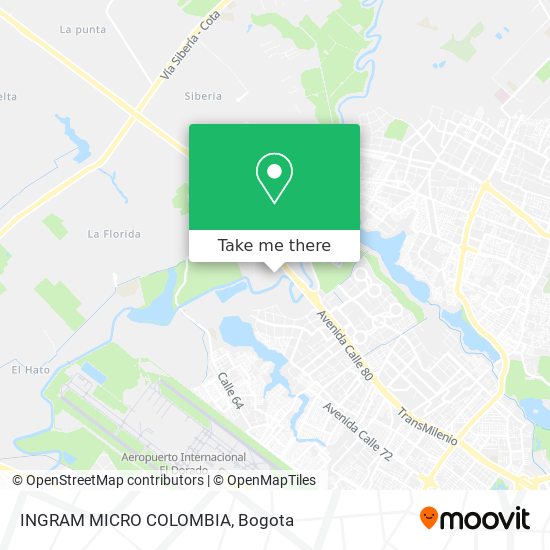 INGRAM MICRO COLOMBIA map