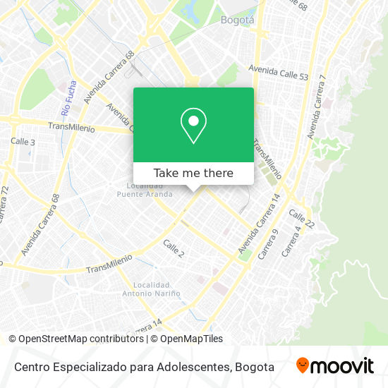 Centro Especializado para Adolescentes map