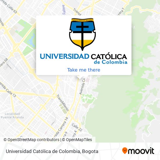 Universidad Católica de Colombia map