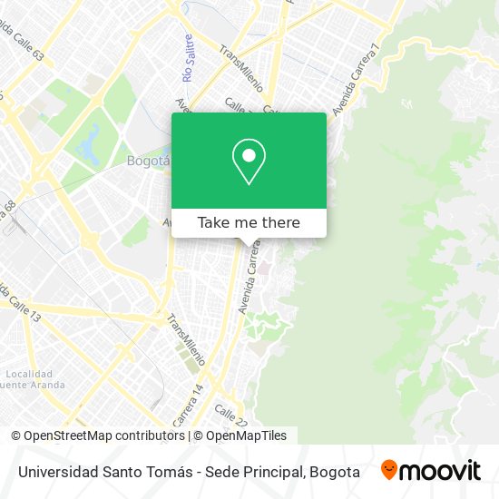 Mapa de Universidad Santo Tomás - Sede Principal