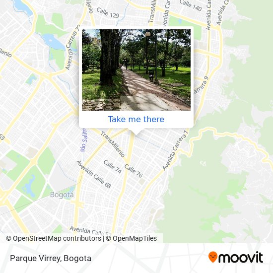 Parque Virrey map