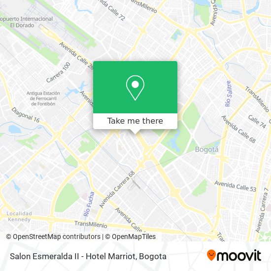 Salon Esmeralda II - Hotel Marriot map