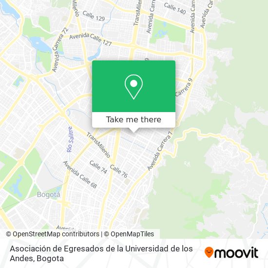 Asociación de Egresados de la Universidad de los Andes map