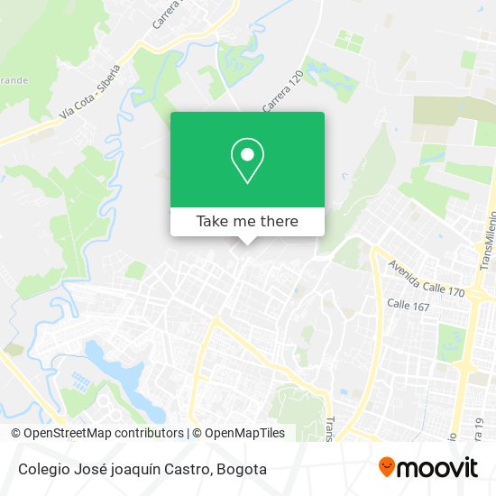 Colegio José joaquín Castro map