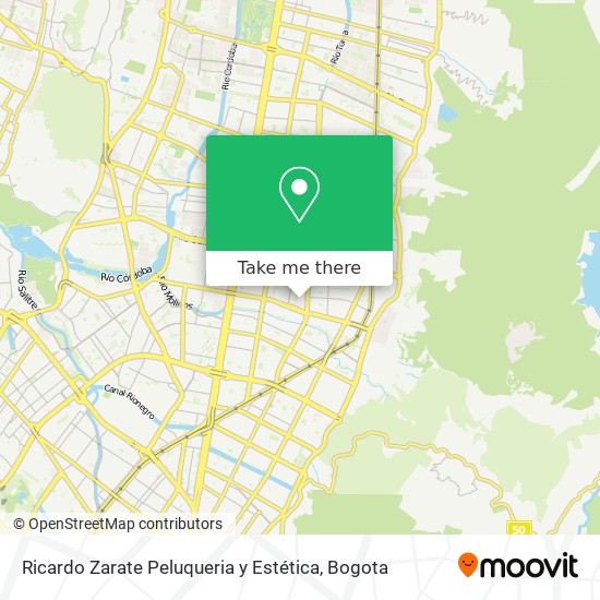 Mapa de Ricardo Zarate Peluqueria y Estética