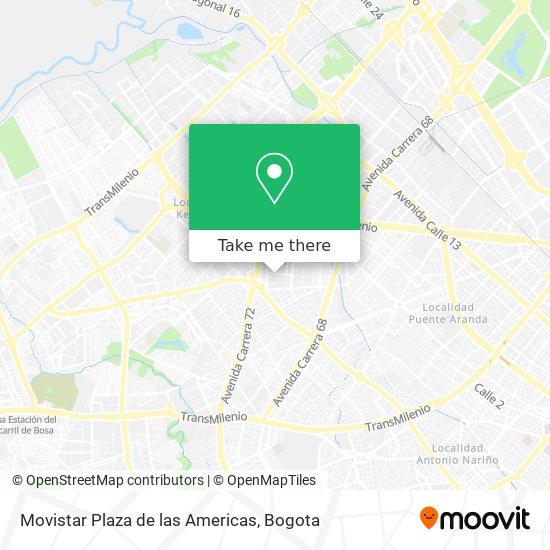 Mapa de Movistar Plaza de las Americas