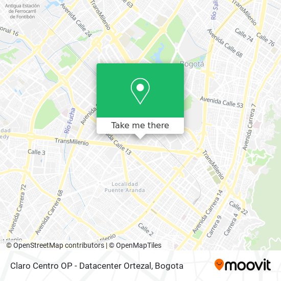 Claro Centro OP - Datacenter Ortezal map