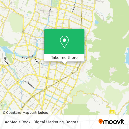 Mapa de AdMedia Rock - Digital Marketing