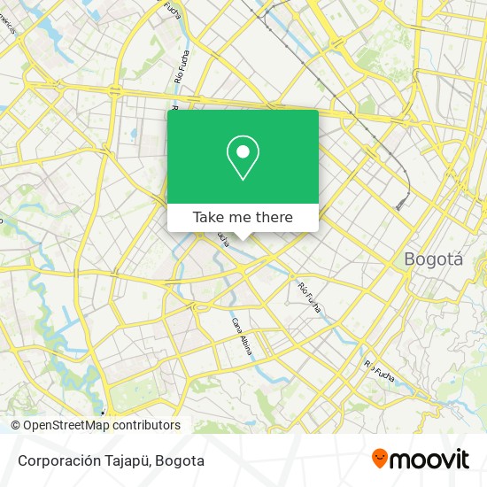 Corporación Tajapü map