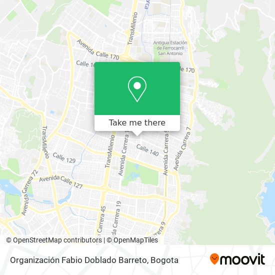 Organización Fabio Doblado Barreto map