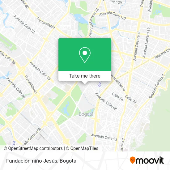 Fundación niño Jesús map