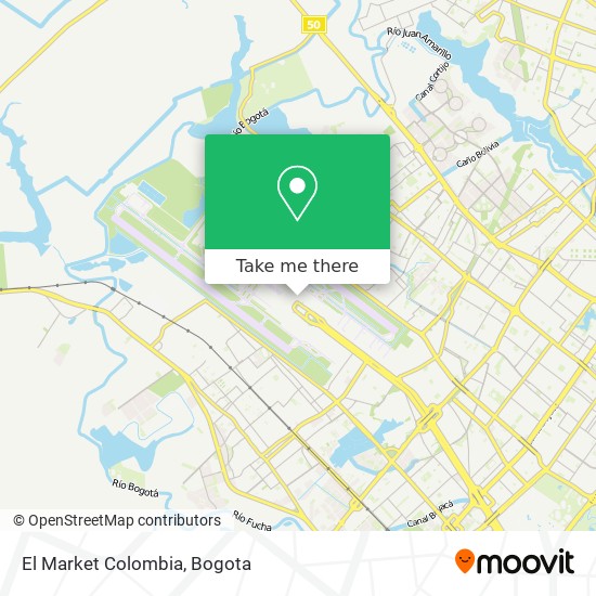 El Market Colombia map