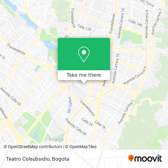 Teatro Colsubsidio map