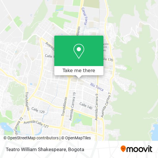 Teatro William Shakespeare map