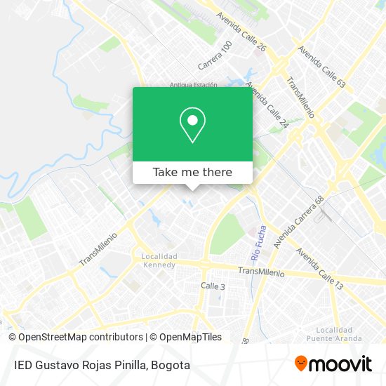 IED Gustavo Rojas Pinilla map