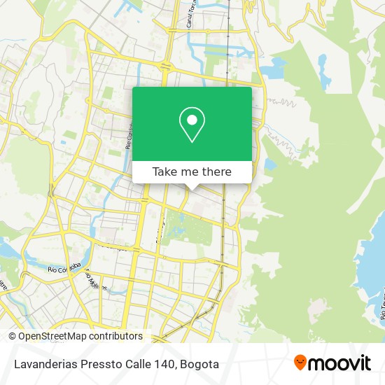 Lavanderias Pressto Calle 140 map