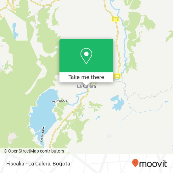 Fiscalía - La Calera map