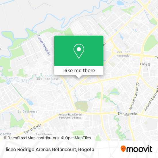 liceo Rodrigo Arenas Betancourt map