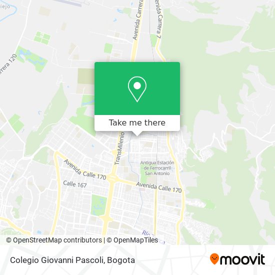 Mapa de Colegio Giovanni Pascoli