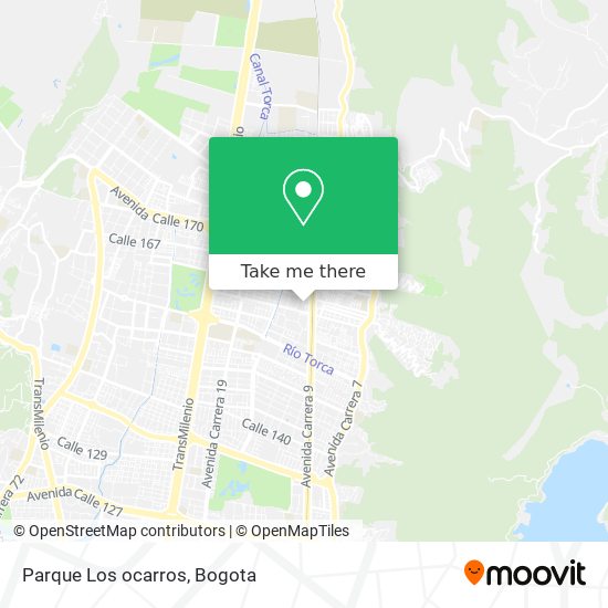 Mapa de Parque Los ocarros