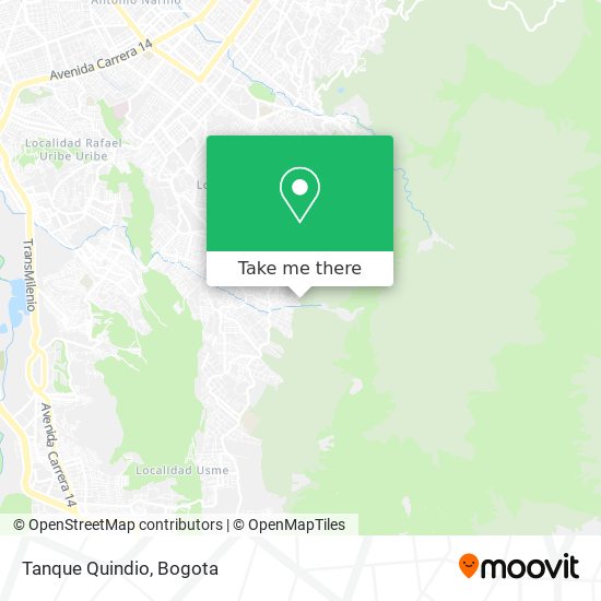 Tanque Quindio map