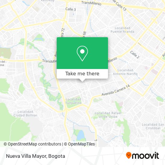 Mapa de Nueva Villa Mayor