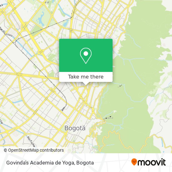 Govinda's Academia de Yoga map