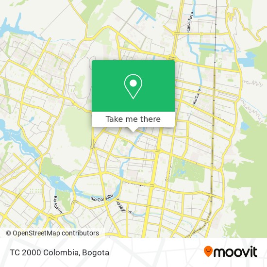 TC 2000 Colombia map