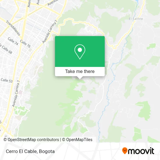 Cerro El Cable map
