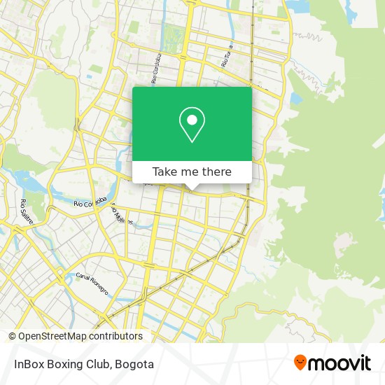 Mapa de InBox Boxing Club