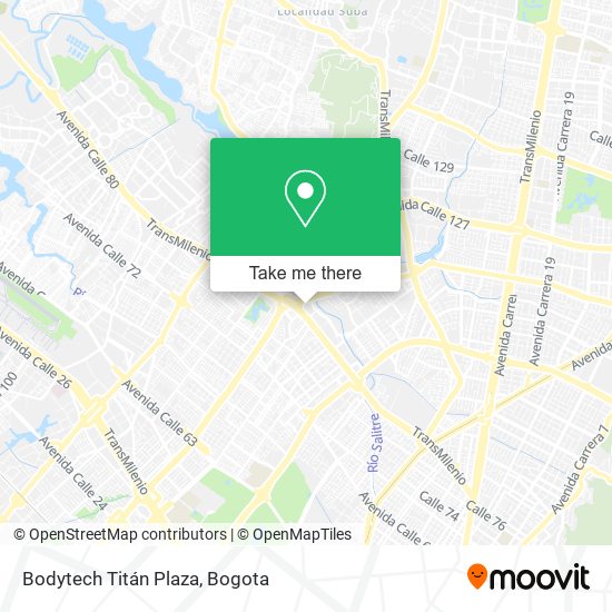 Bodytech Titán Plaza map