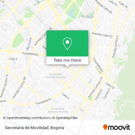 Secretaria de Movilidad map