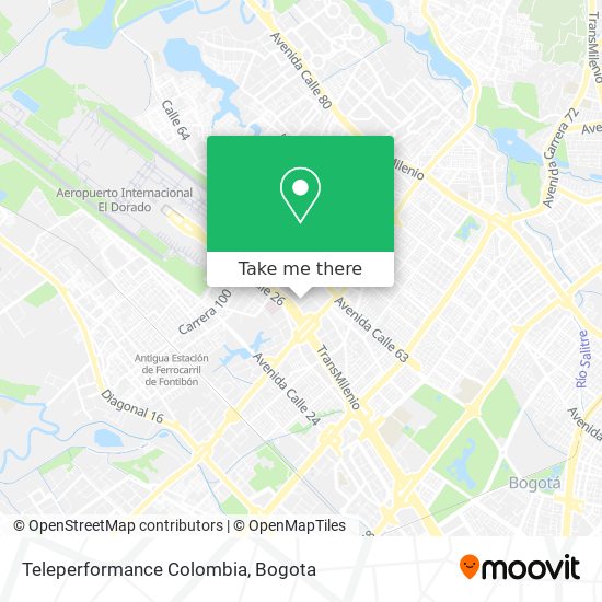 Mapa de Teleperformance Colombia