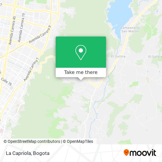 La Capriola map
