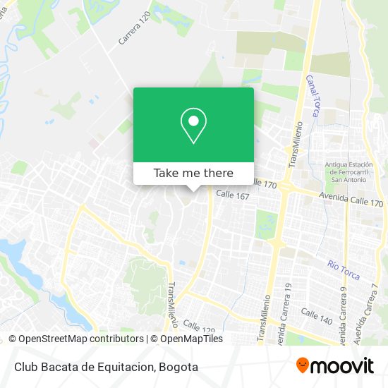 Club Bacata de Equitacion map