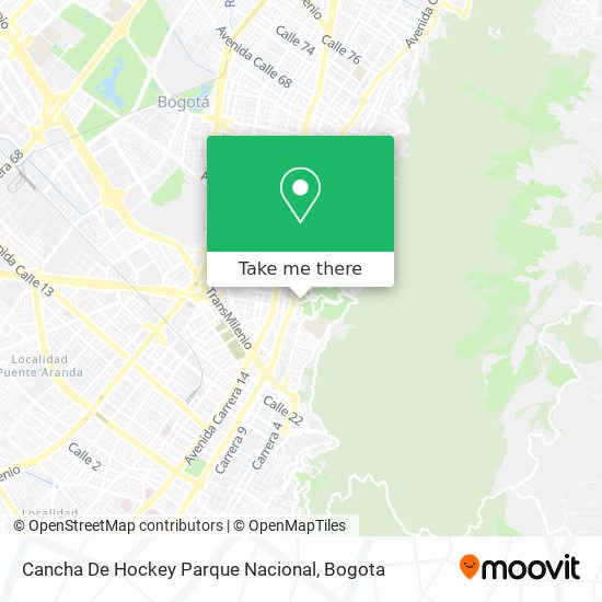 Cancha De Hockey Parque Nacional map