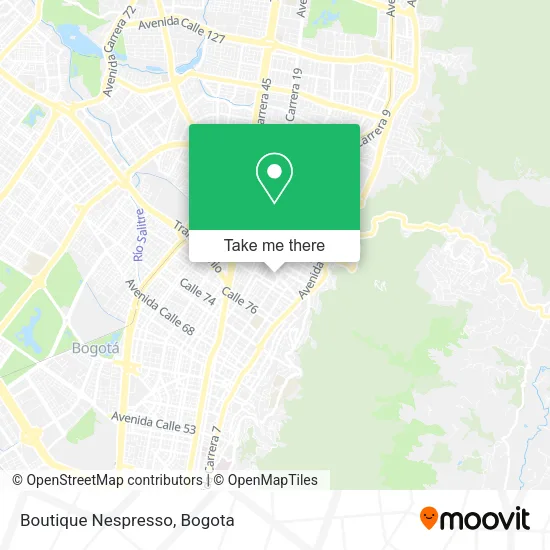 Boutique Nespresso map