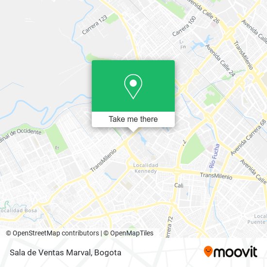 Sala de Ventas Marval map
