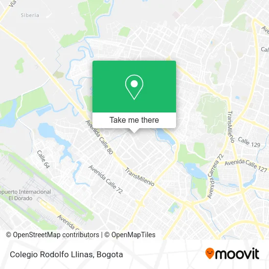 Mapa de Colegio Rodolfo Llinas