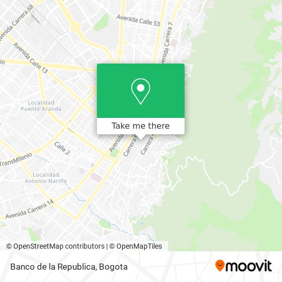 Banco de la Republica map