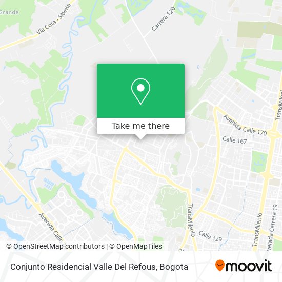 Mapa de Conjunto Residencial Valle Del Refous