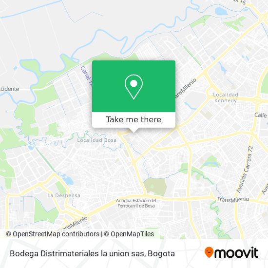 Bodega Distrimateriales la union sas map