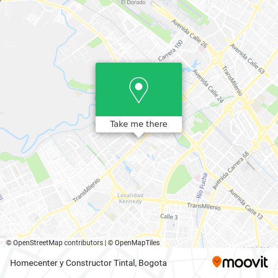 Homecenter y Constructor Tintal map