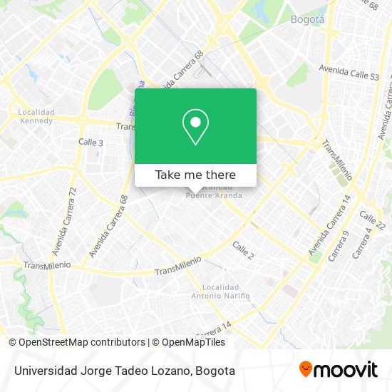 Universidad Jorge Tadeo Lozano map