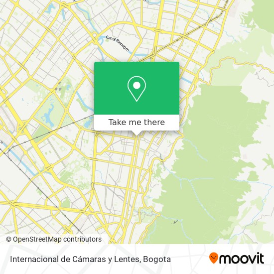 Internacional de Cámaras y Lentes map