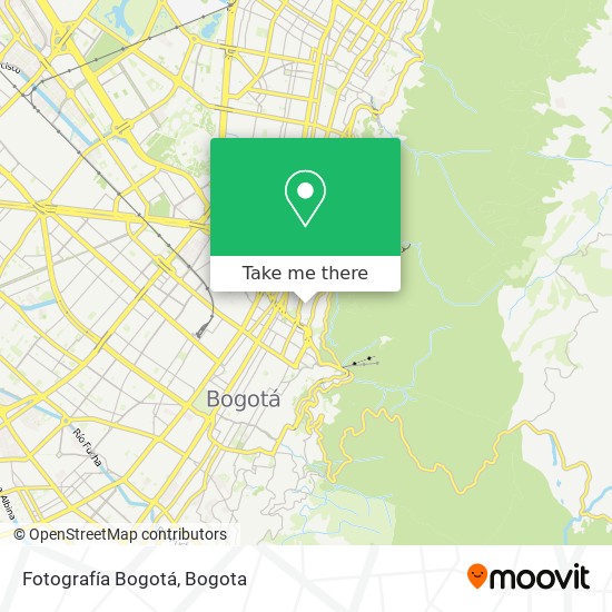 Fotografía Bogotá map